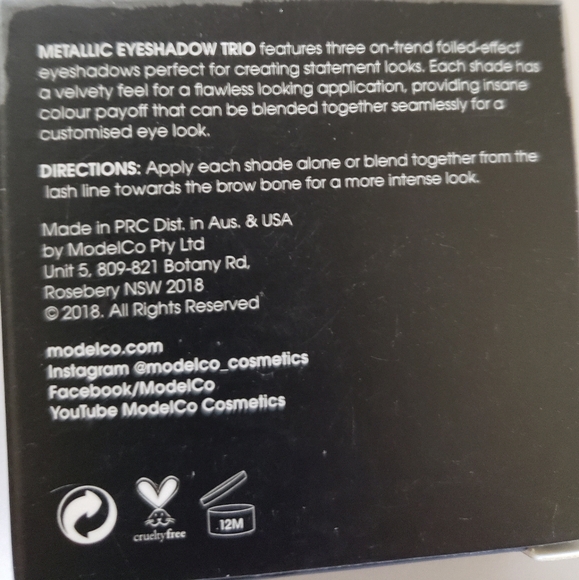 🔴 MODEL CO Trio metallic eyeshadow, NWT - Picture 4 of 4
